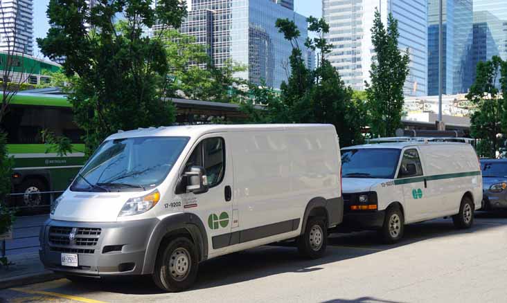 GO Transit Dodge vans 17-9202 & 13-9200